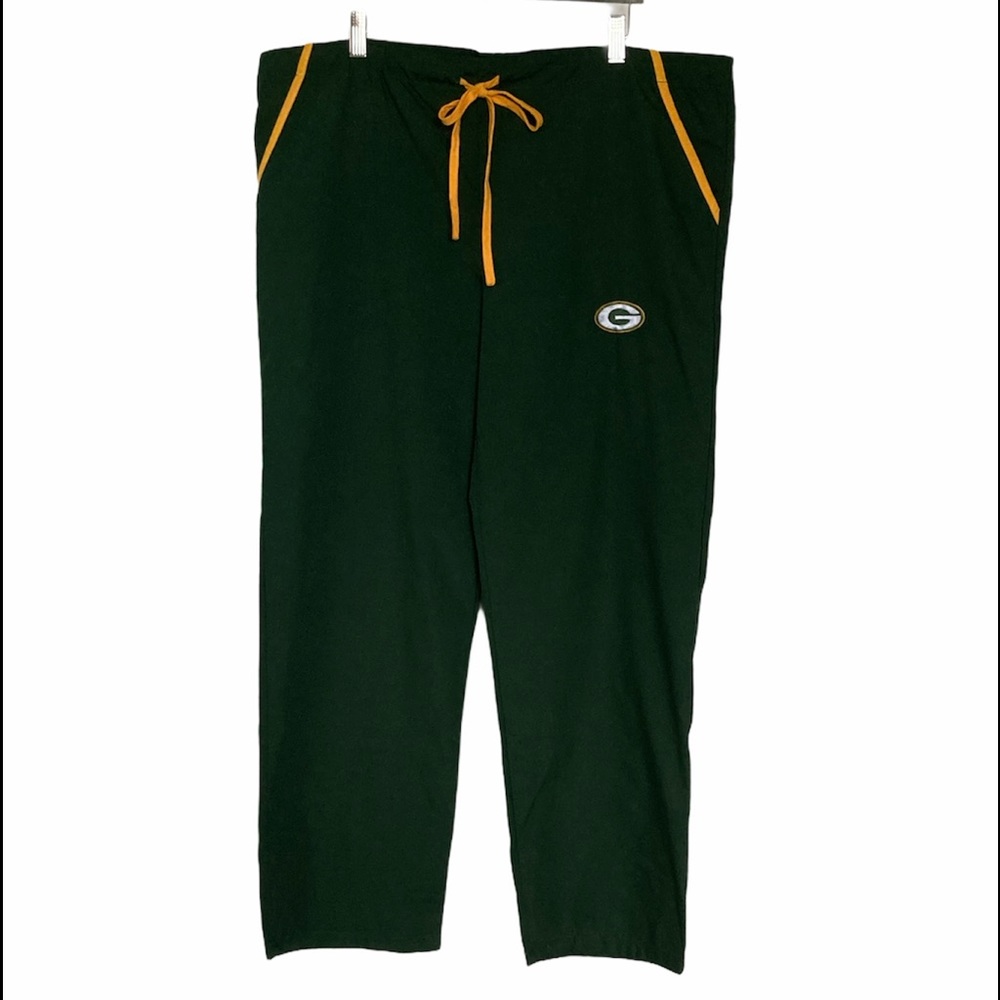 Green Bay Pacers Lounge Scrub Pant Drawstring Comfy NFL Team Apparel Unisex Med